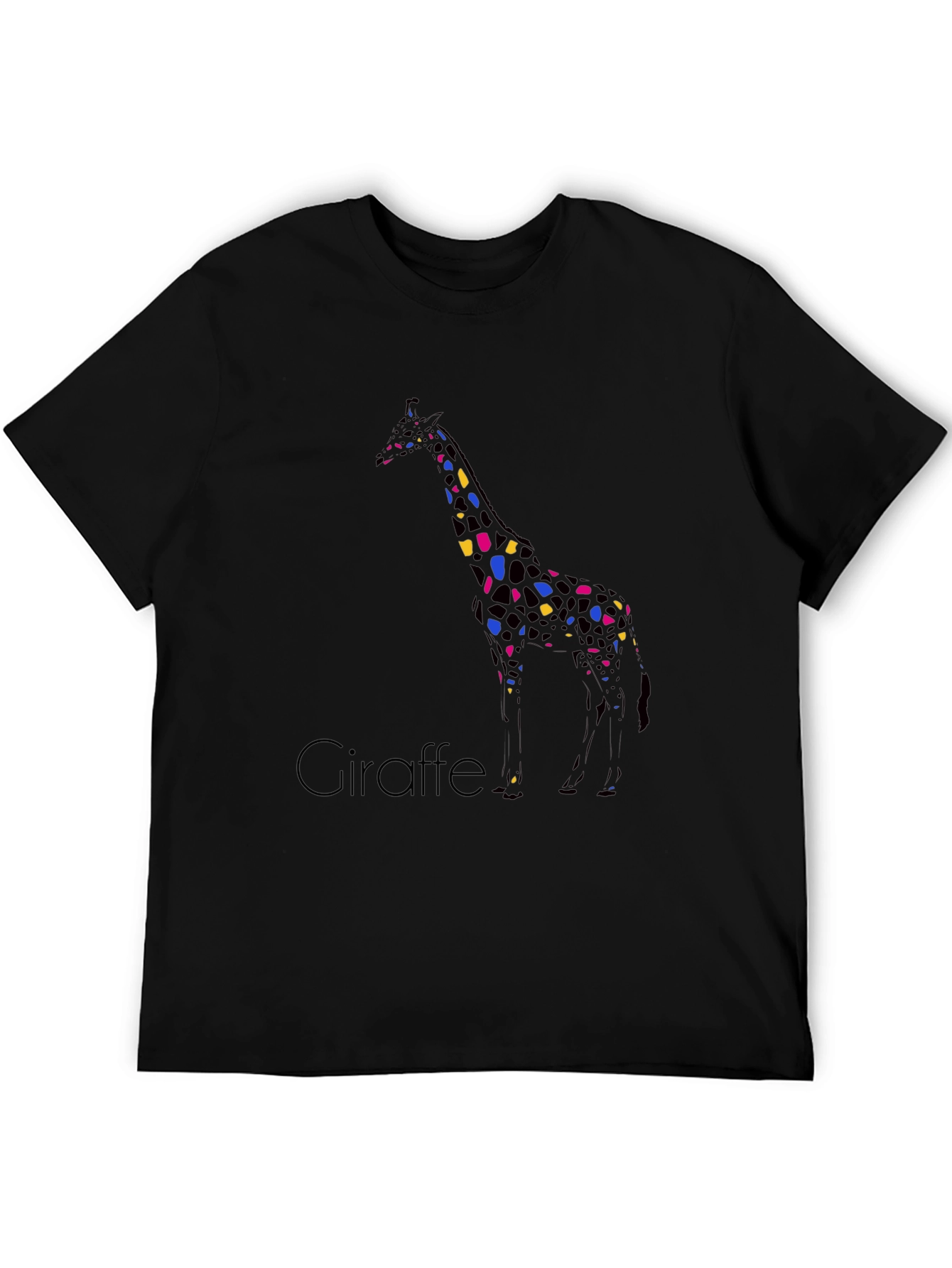 Giraffe Print Crew Neck T-Shirt