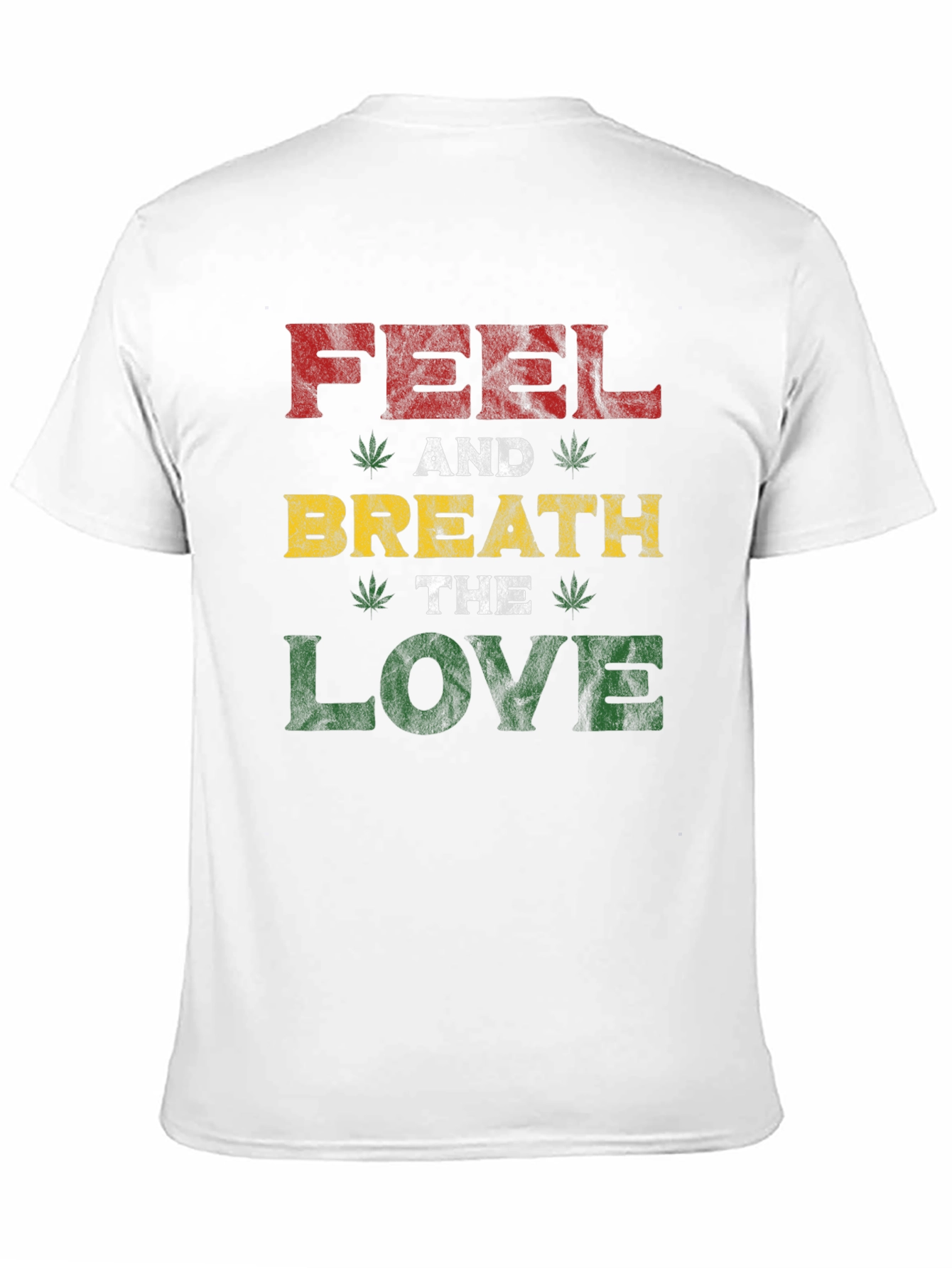 Rasta Feel and Breath the Love Graphic T-Shirt