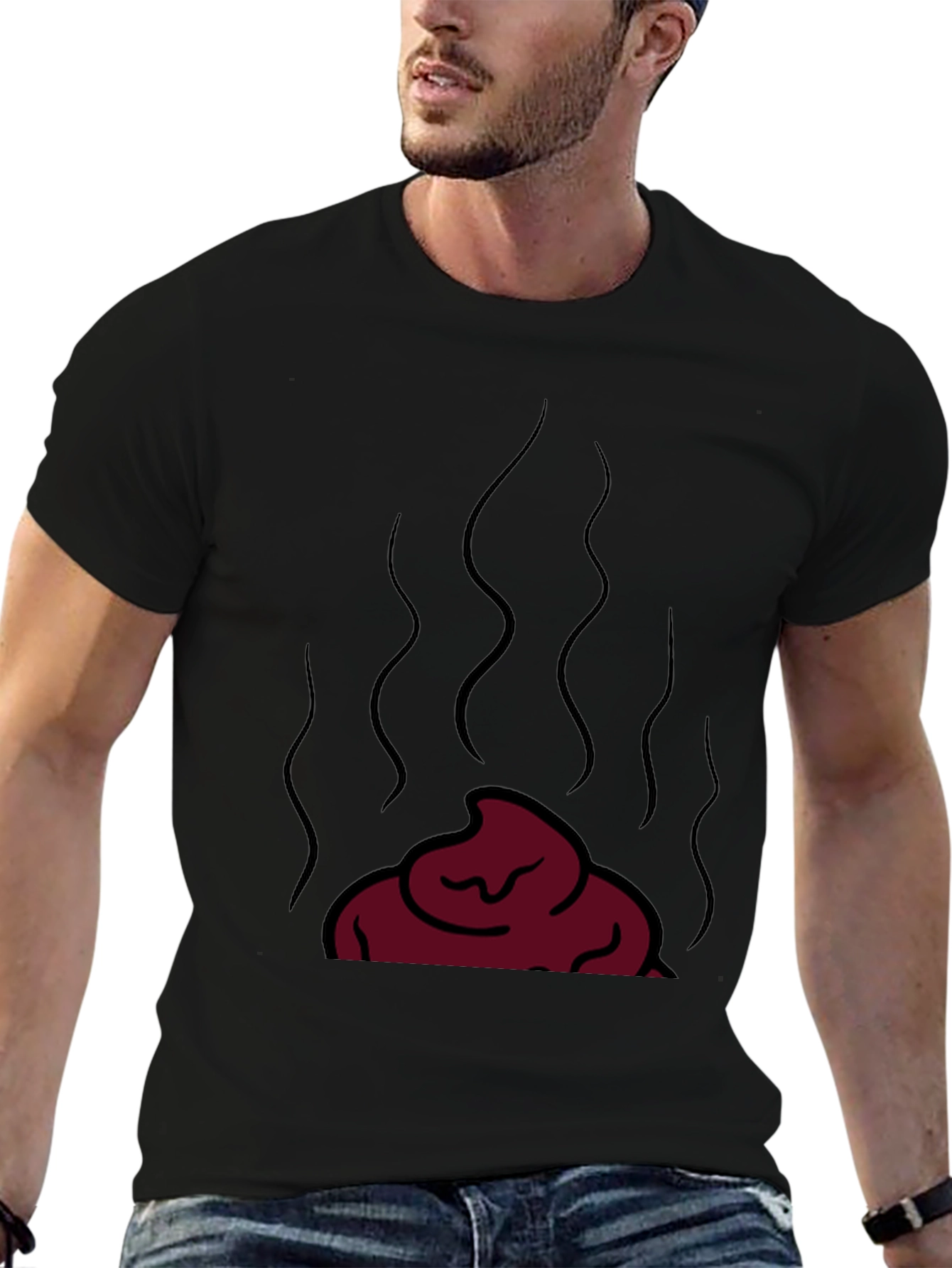 Novelty Poop Emoji T-Shirt
