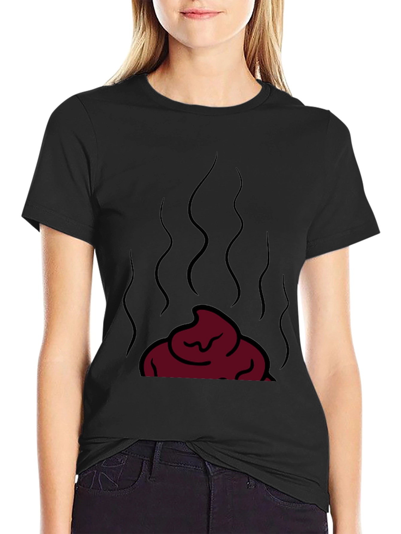 Novelty Poop Emoji T-Shirt