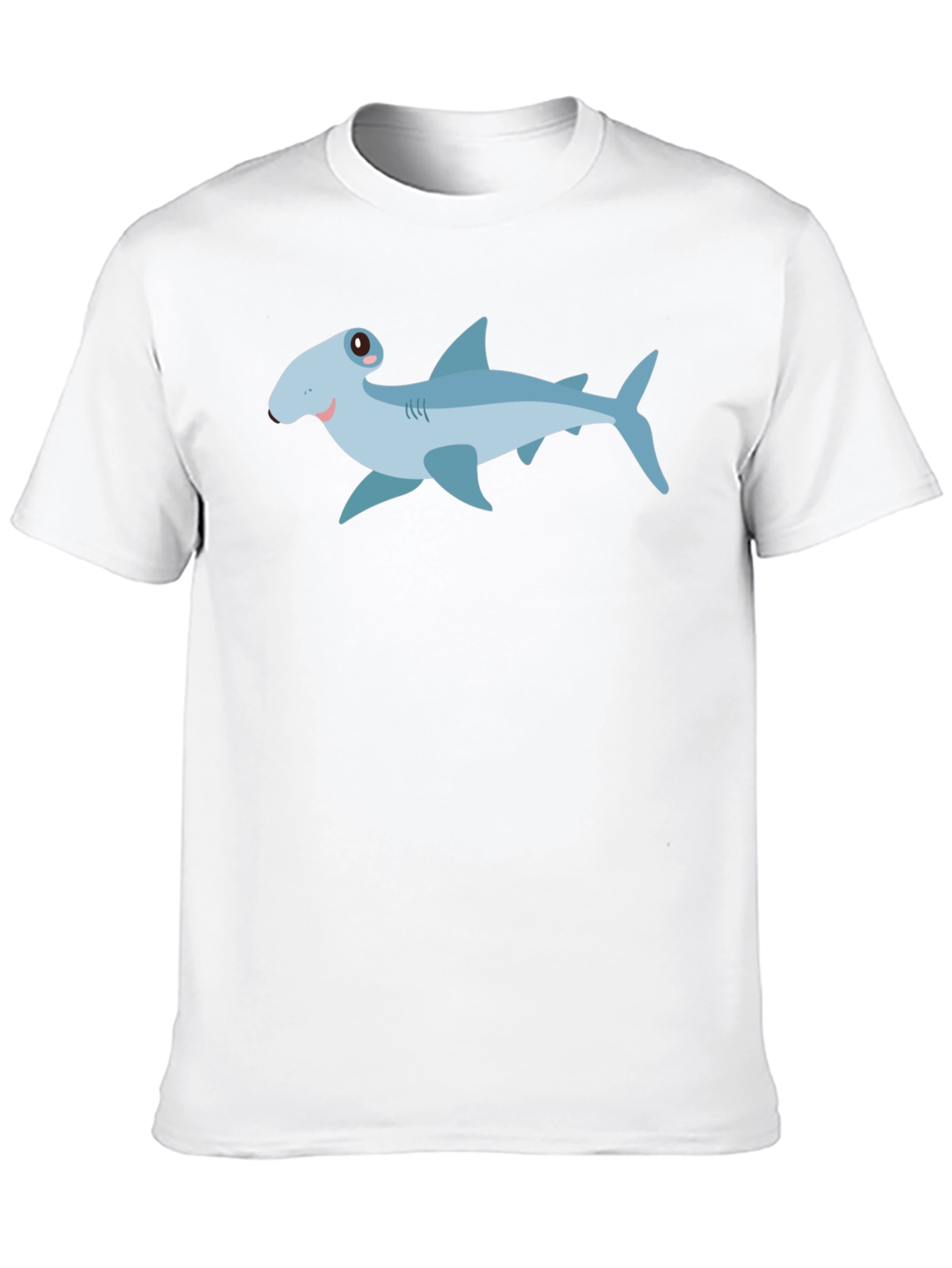 Cartoon Shark Graphic Tee - Mens Black T-Shirt