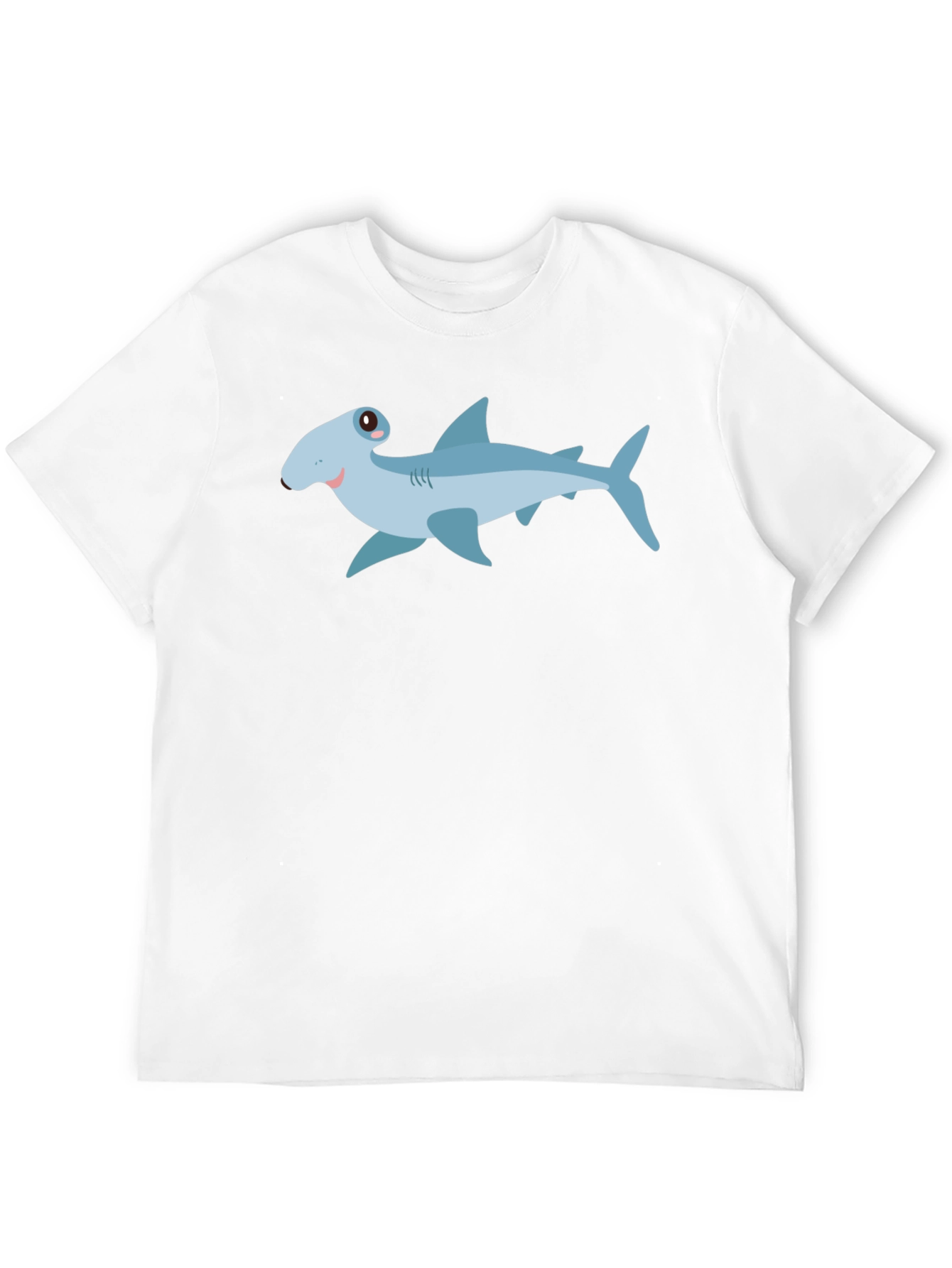 Cartoon Shark Graphic Tee - Mens Black T-Shirt