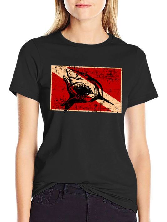 Diver Down Shark T-Shirt - Scuba Diving Tee