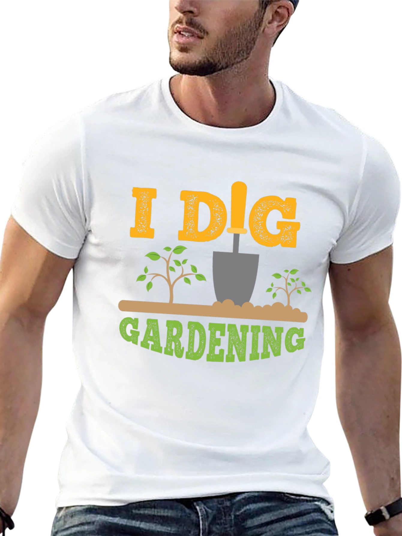 I Dig Gardening Black T-Shirt Gardener Tee