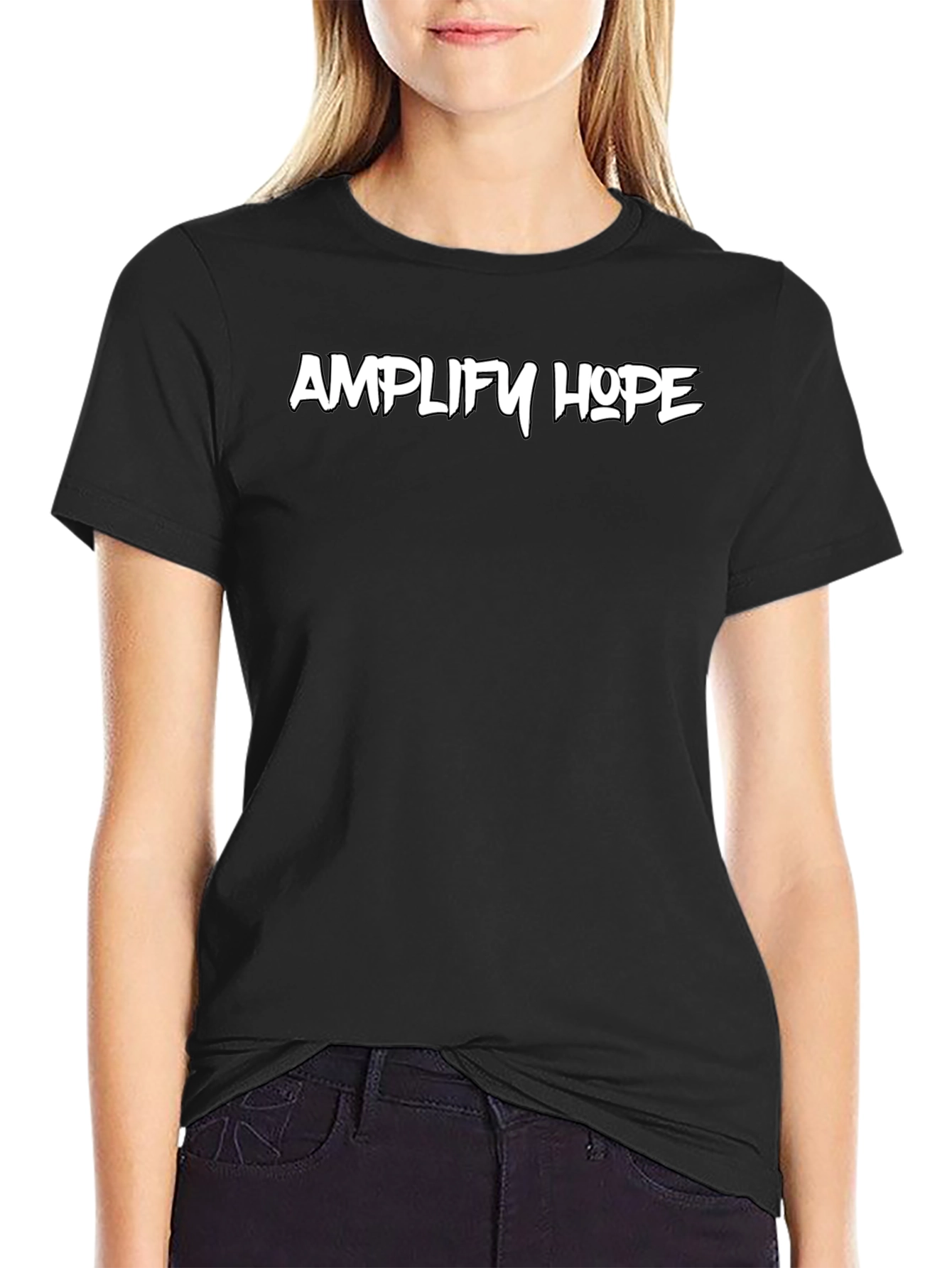Amplify Hope Black Graphic Tee - Unisex