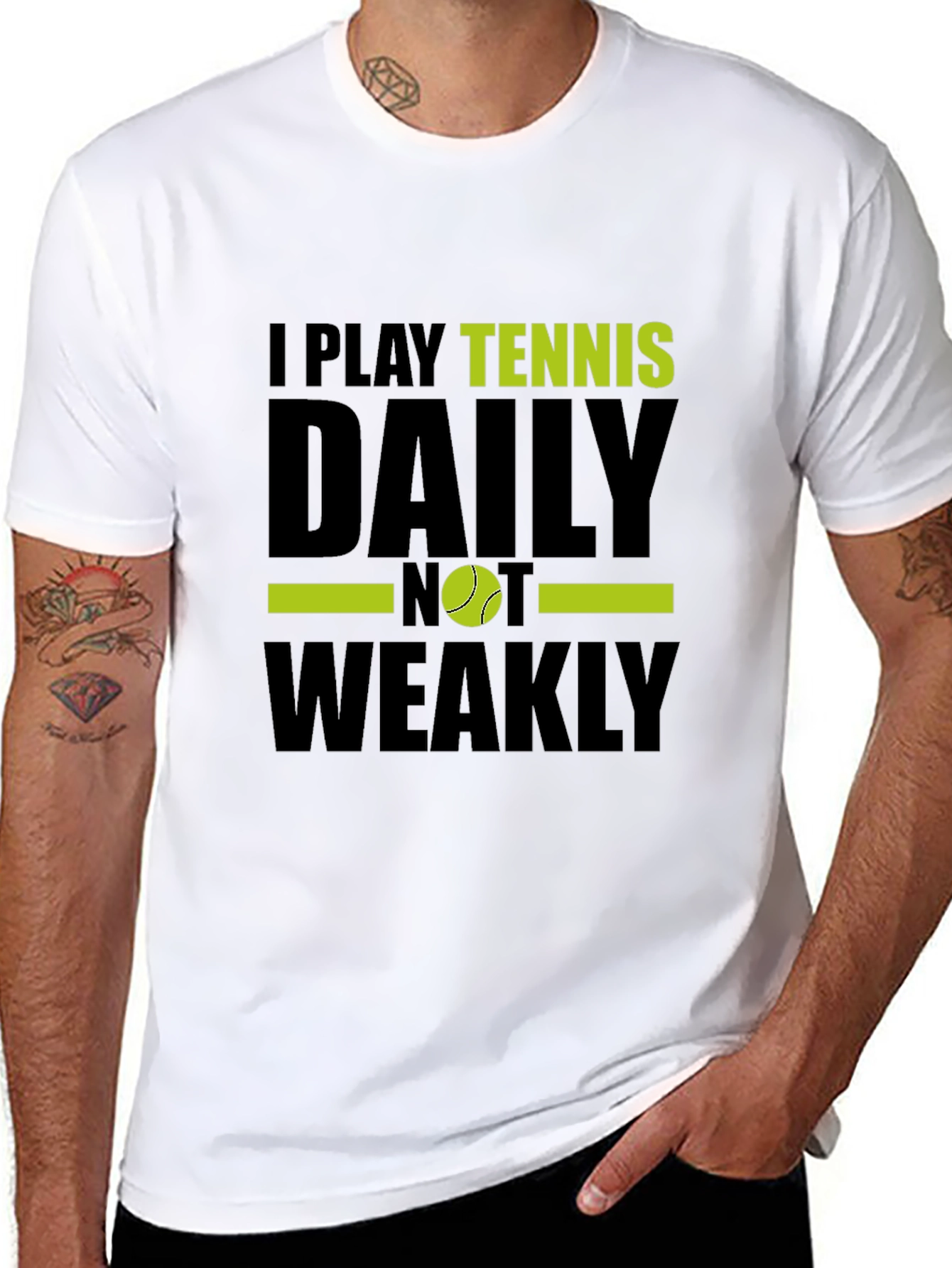 Tennis Player Graphic T-Shirt - Daily NOT Weakly!