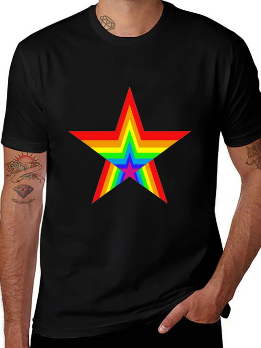 Rainbow Star Graphic Tee - Pride Edition