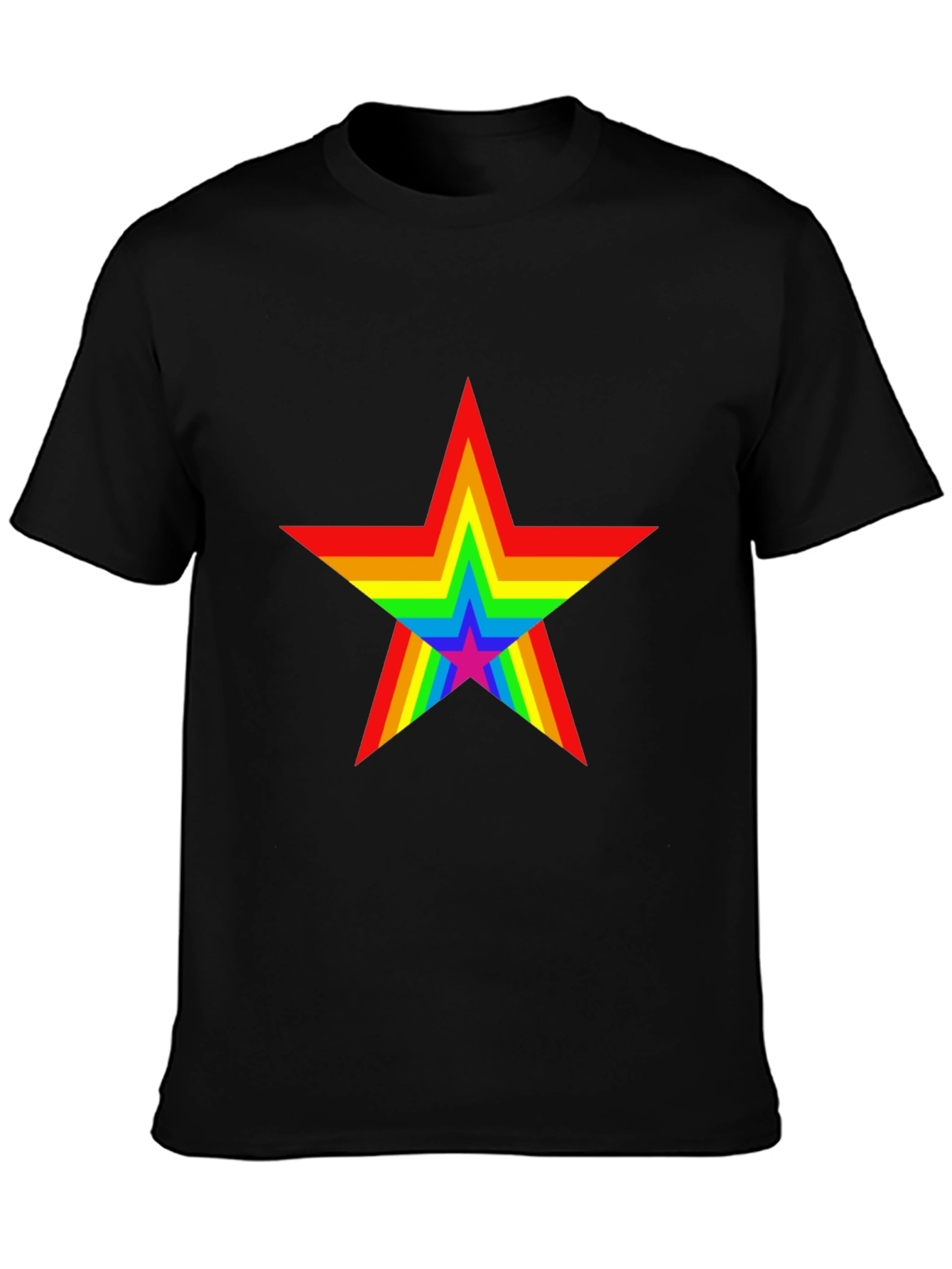 Rainbow Star Graphic Tee - Pride Edition