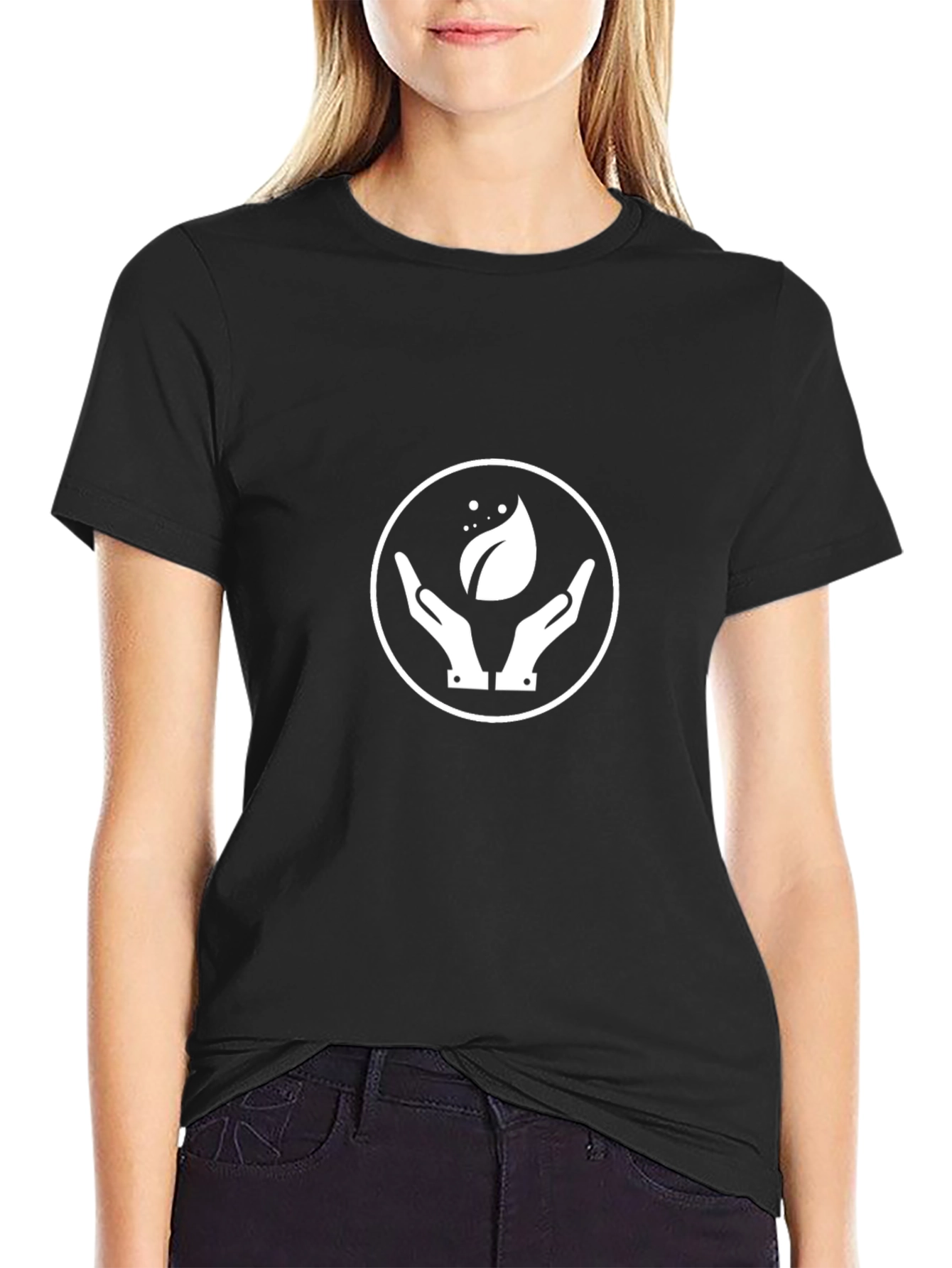 Eco Hands Graphic Black T-Shirt