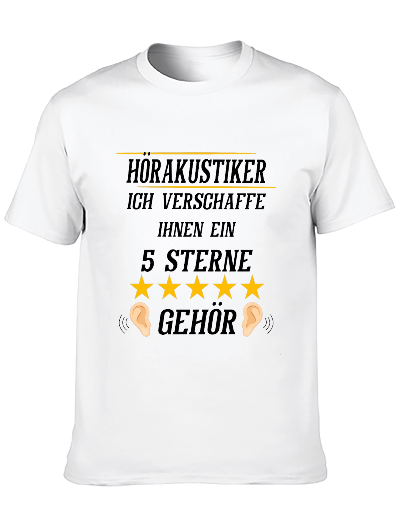 Funny Audiologist 5-Star Hearing T-Shirt