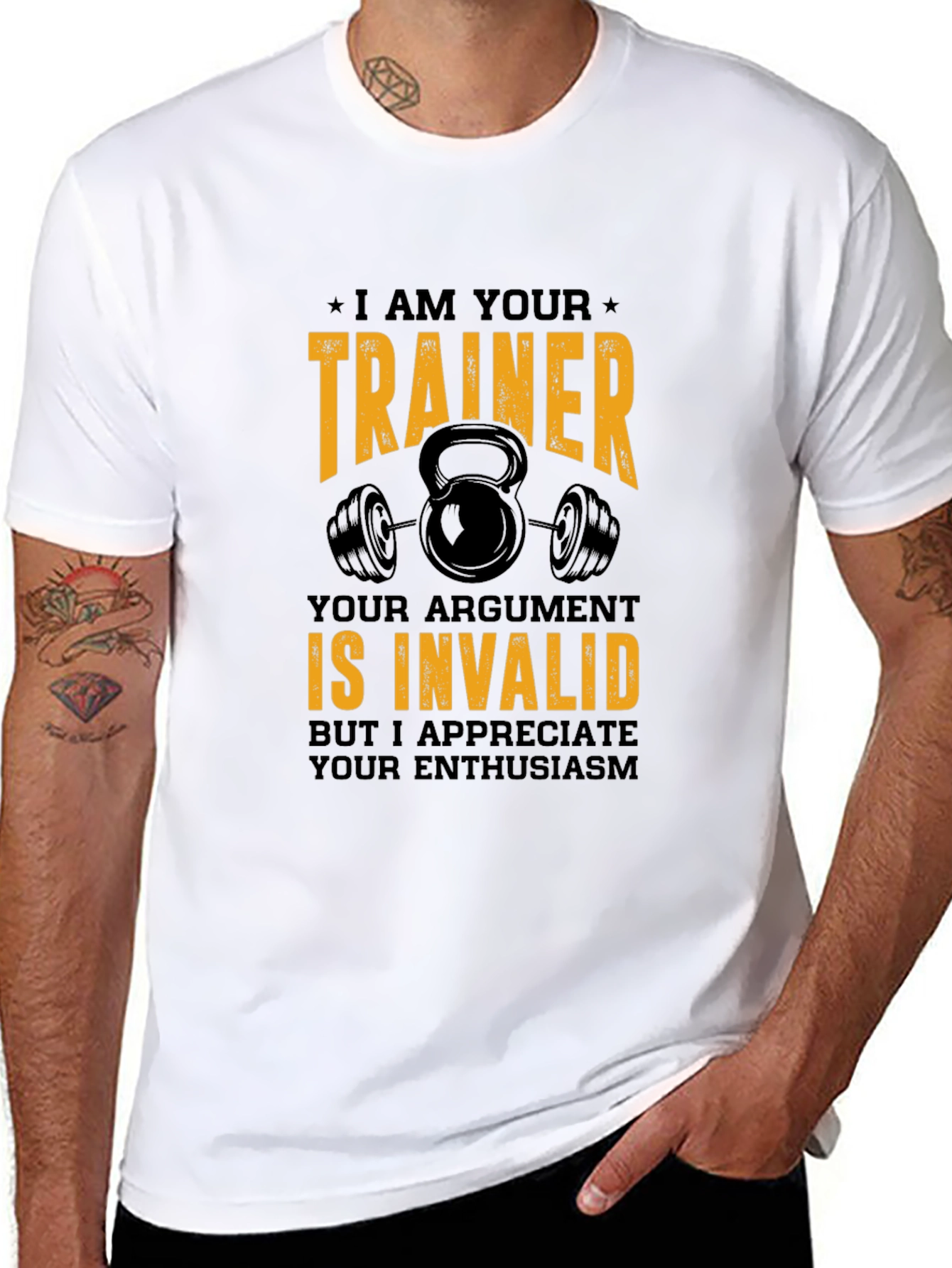 Trainer Argument Invalid T-Shirt Gym Apparel