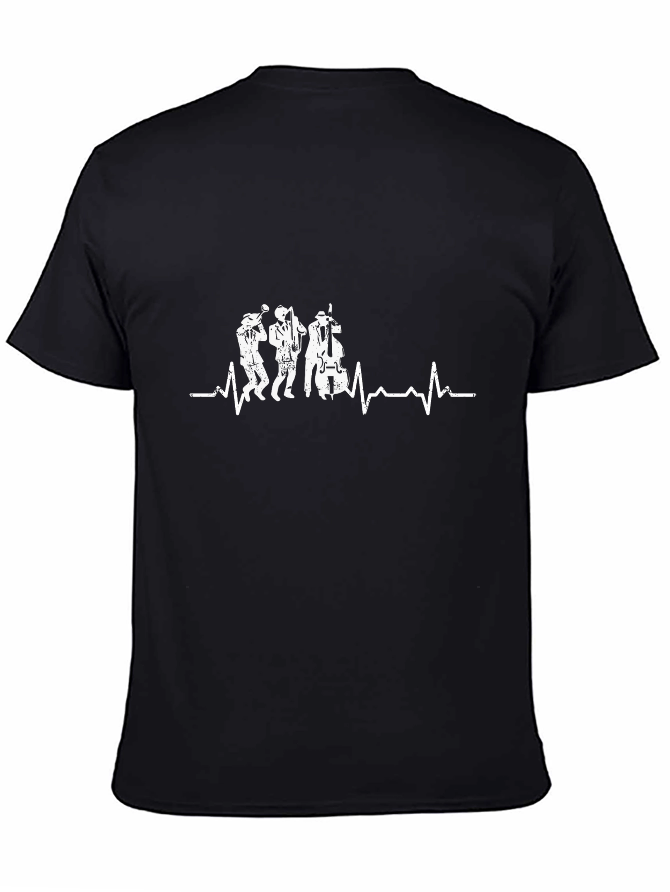 Jazz Heartbeat Tee - Black Music Lover T-Shirt