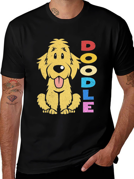 Cute Doodle Dog T-Shirt - Colorful Design