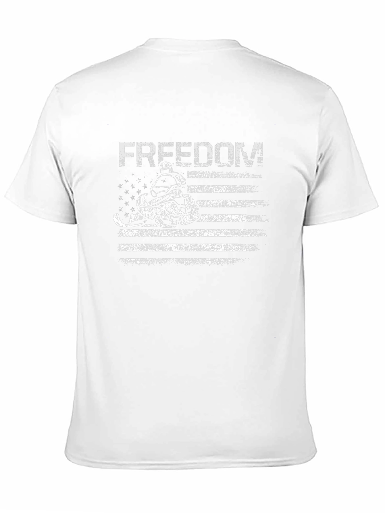 Freedom Snowmobile Flag Graphic T-Shirt
