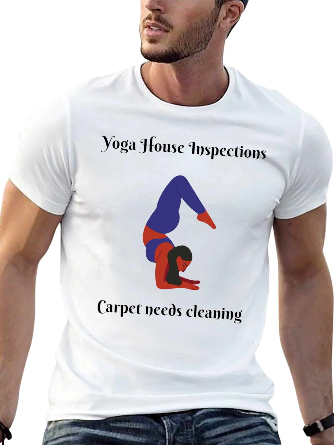 Yoga House Inspections Black T-Shirt
