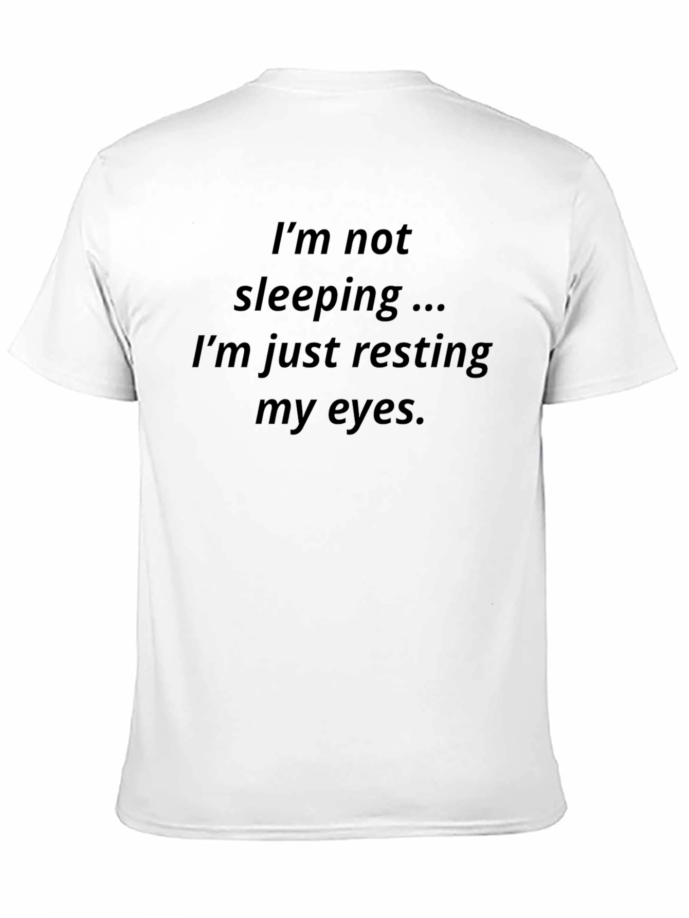 Resting Eyes Mens Black T-Shirt