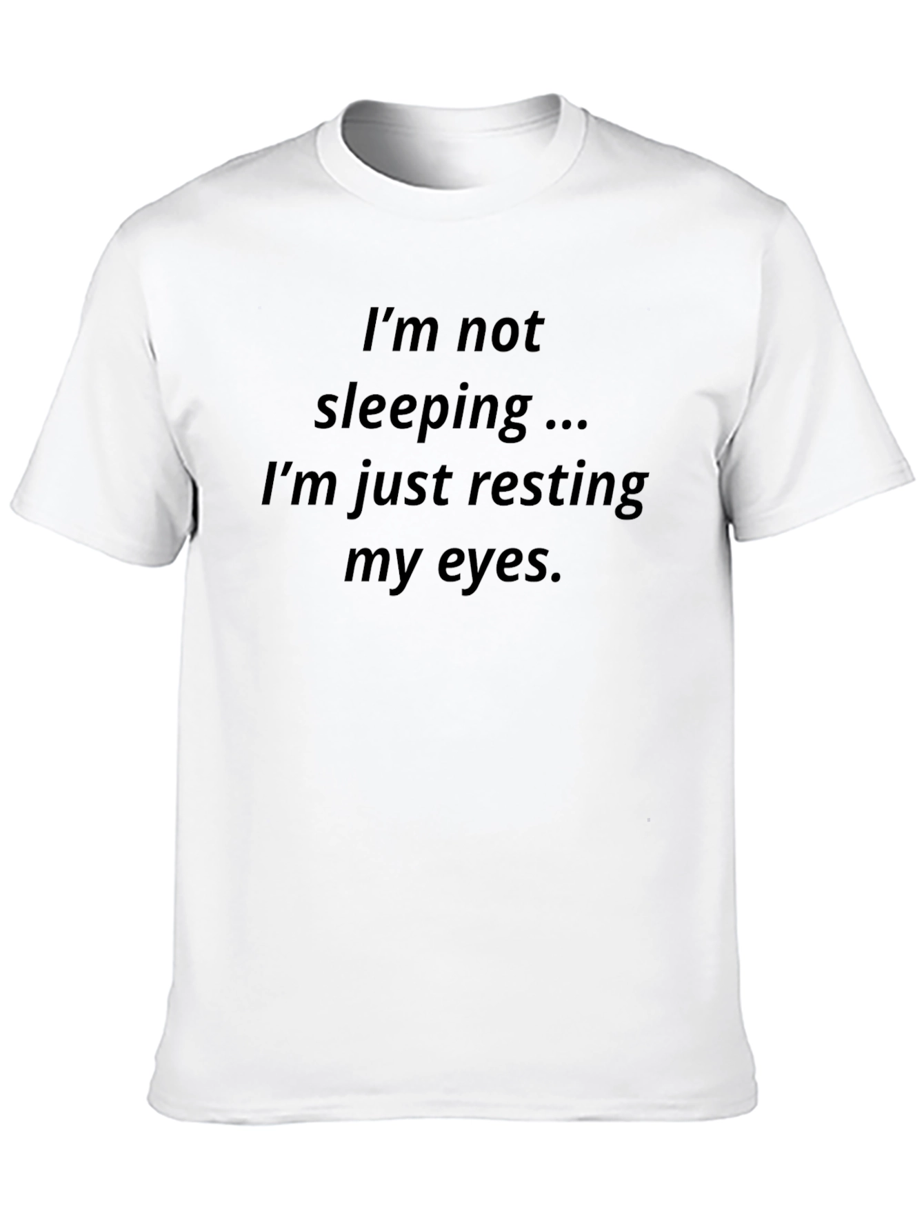 Resting Eyes Mens Black T-Shirt
