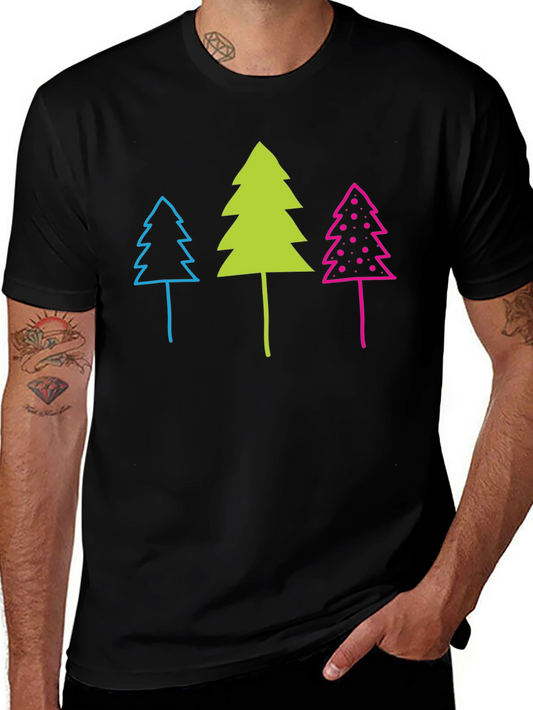 Funky Forest Tee - Whimsical Tree Graphic T-Shirt