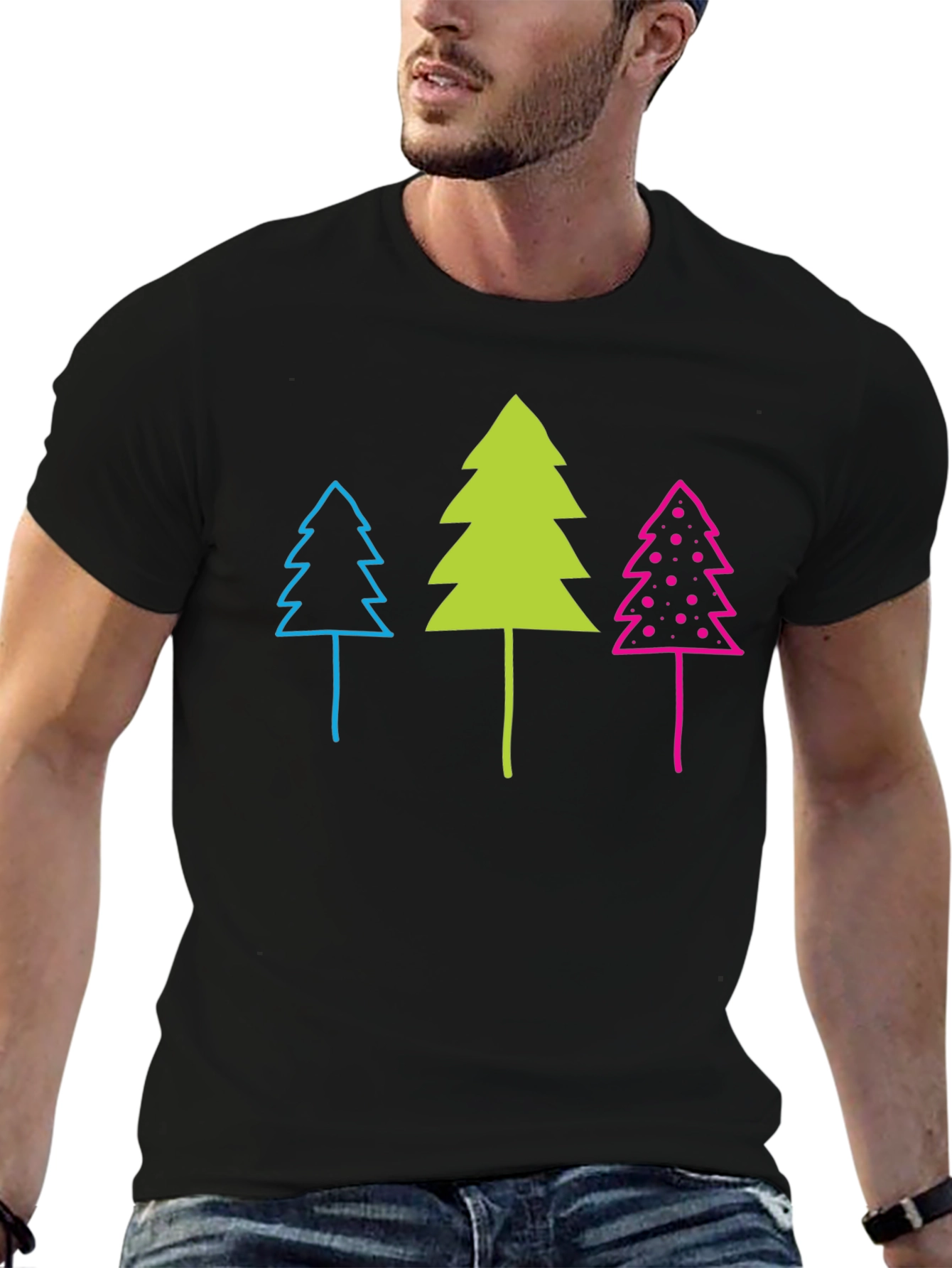 Funky Forest Tee - Whimsical Tree Graphic T-Shirt