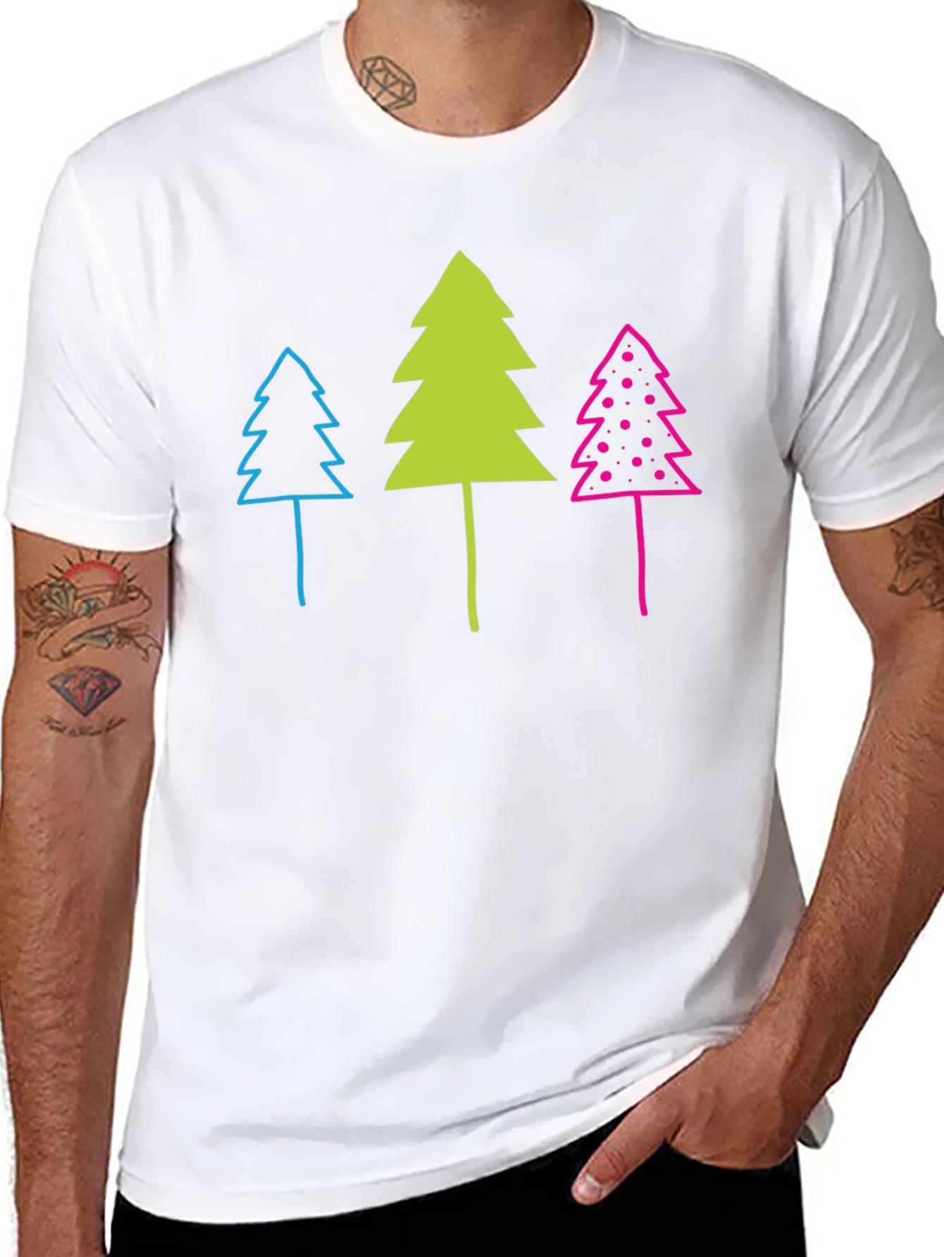 Funky Forest Tee - Whimsical Tree Graphic T-Shirt
