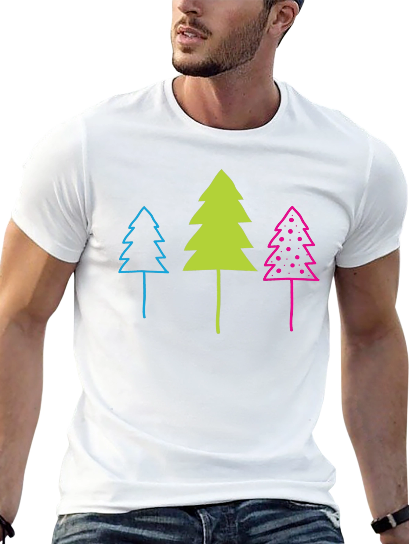 Funky Forest Tee - Whimsical Tree Graphic T-Shirt