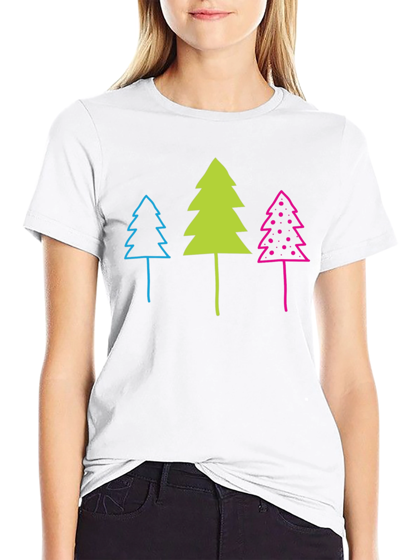 Funky Forest Tee - Whimsical Tree Graphic T-Shirt