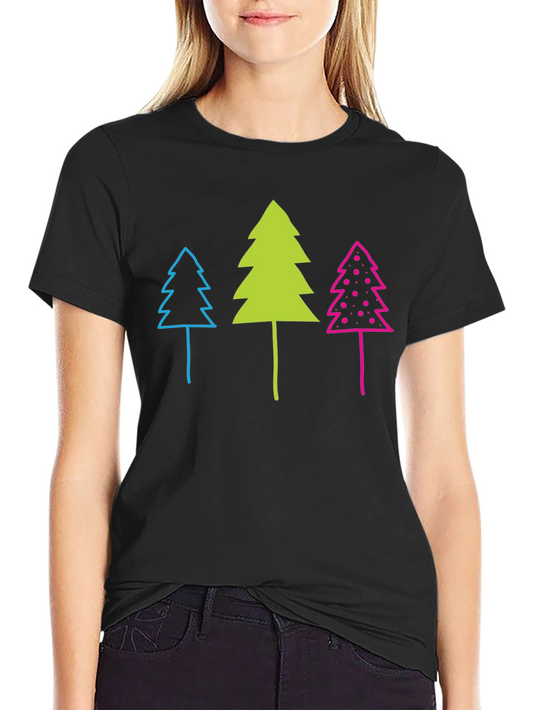 Funky Forest Tee - Whimsical Tree Graphic T-Shirt