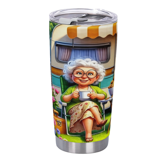 Cozy Camping Grandma Retro Camper Van Sweet Tumbler
