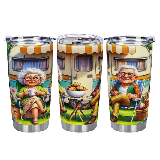 Cozy Camping Grandma Retro Camper Van Sweet Tumbler
