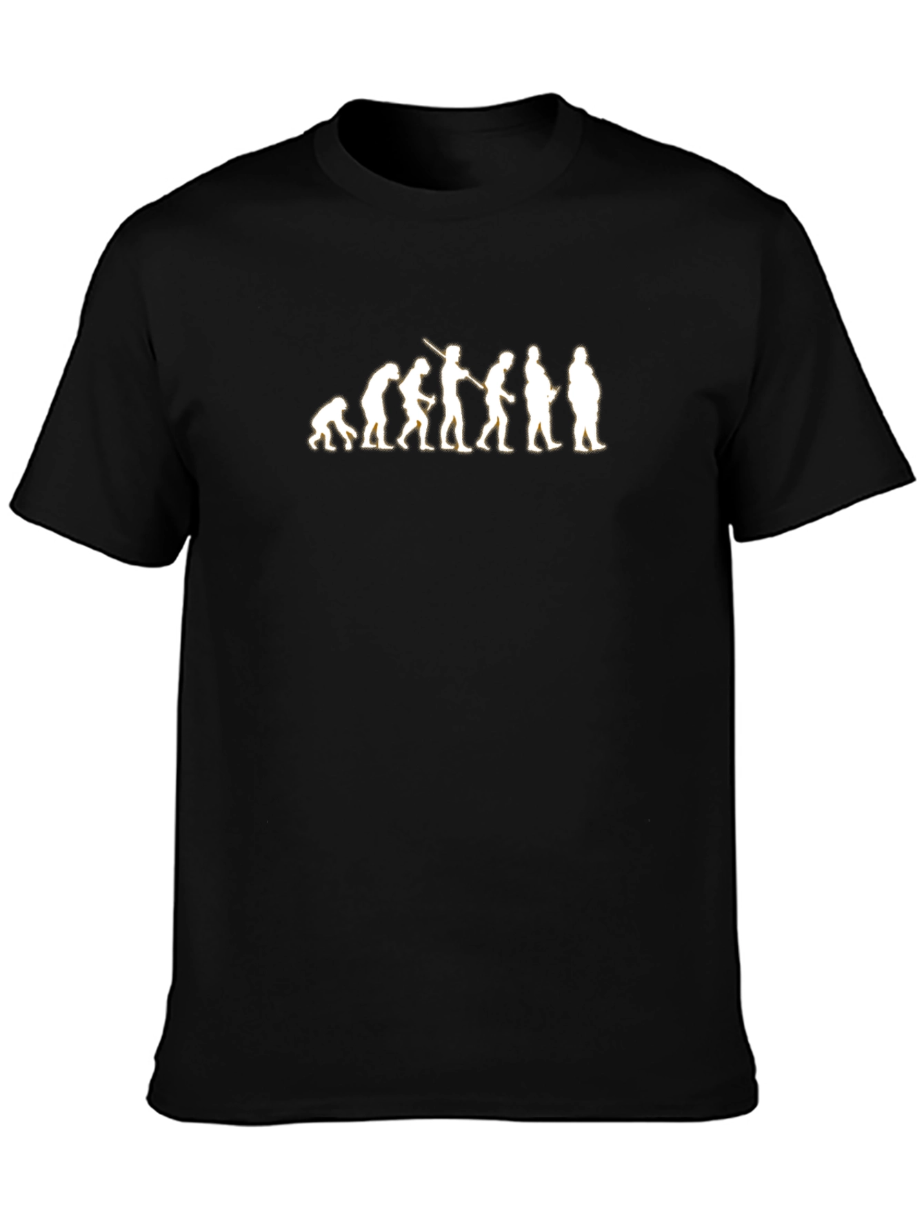 Evolution of Man Graphic Tee - Black T-Shirt