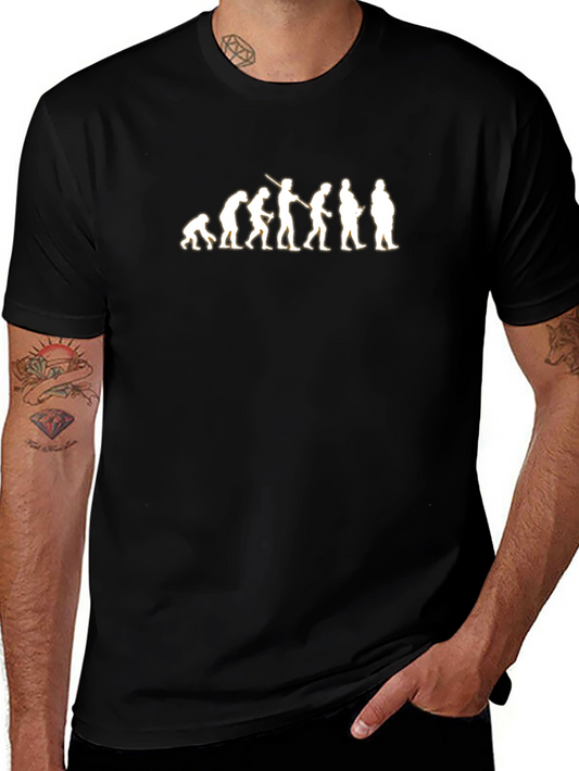 Evolution of Man Graphic Tee - Black T-Shirt