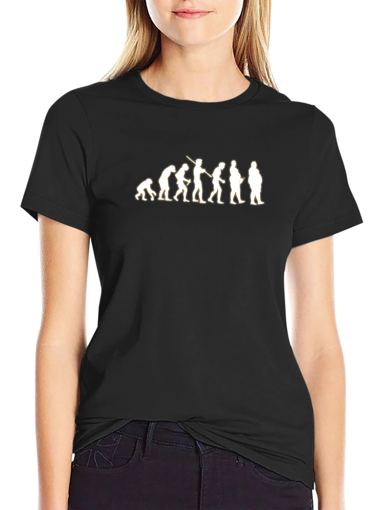 Evolution of Man Graphic Tee - Black T-Shirt