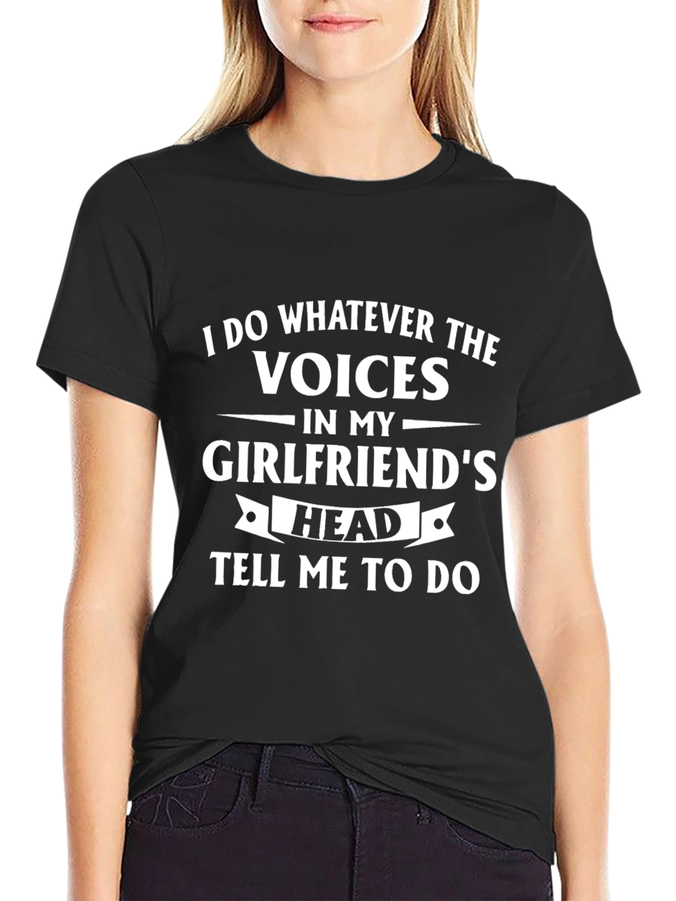 Funny Voices In My Girlfriends Head Graphic Tee