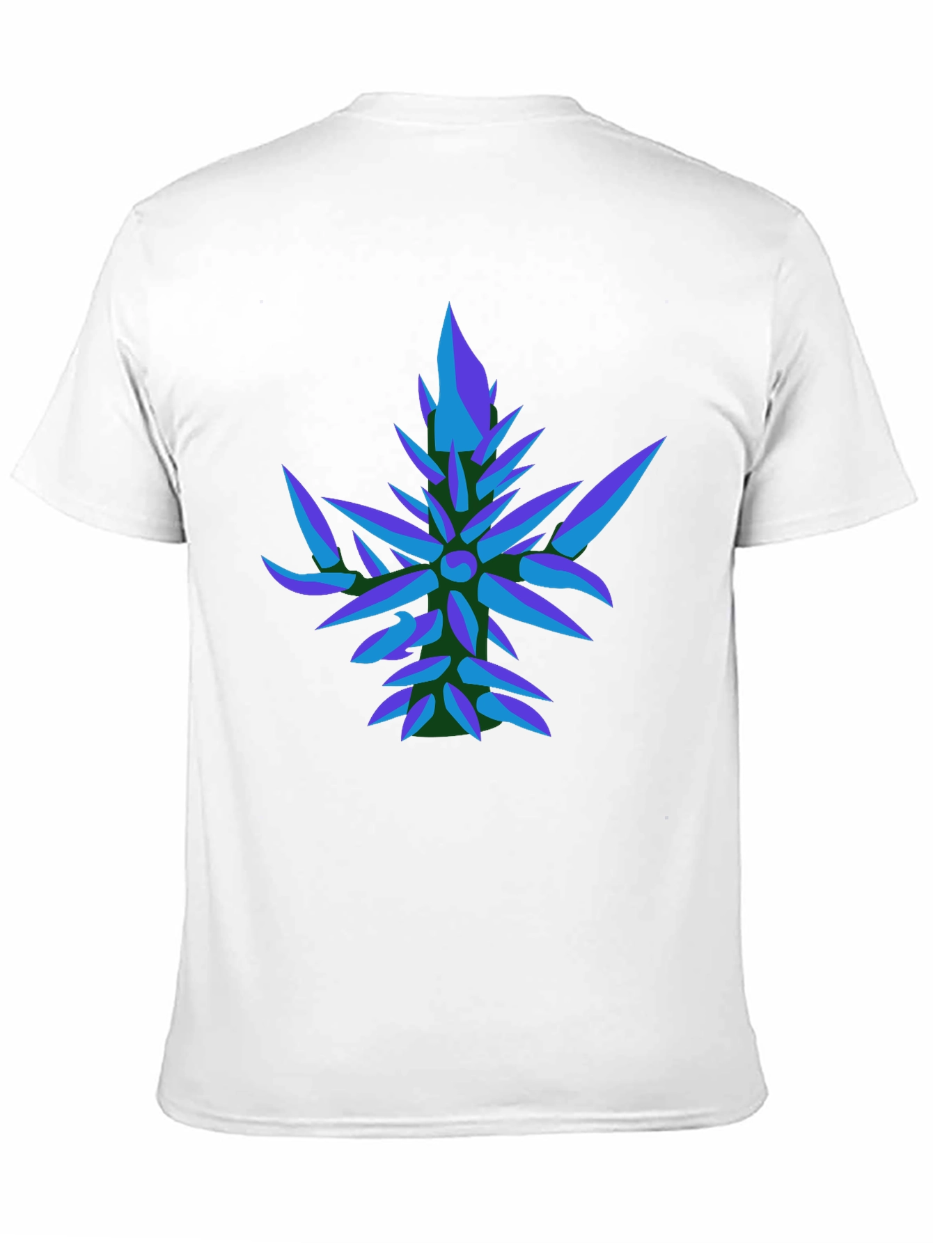 Abstract Geometric Leaf T-Shirt - Modern Graphic Tee