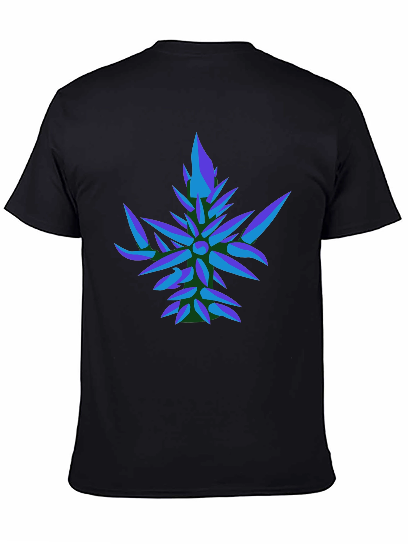 Abstract Geometric Leaf T-Shirt - Modern Graphic Tee