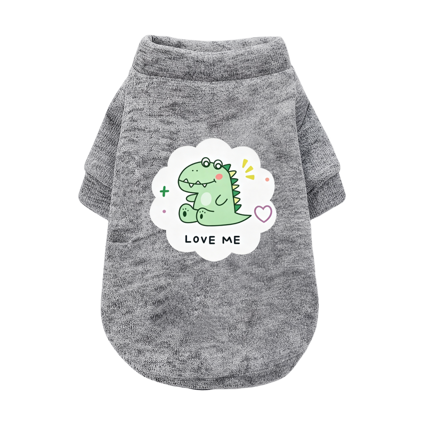 LOVE ME Letter Print Pet Casual Cardigan Sweater