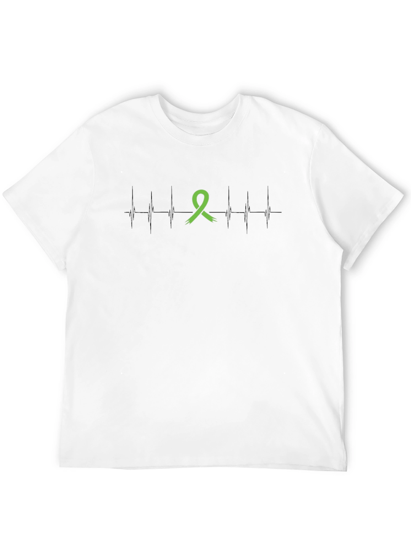 Mental Health Awareness Ribbon Black T-Shirt