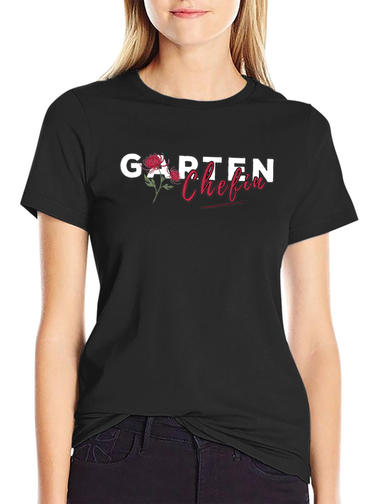 Garten Chefin T-Shirt - Floral Garden Boss Tee