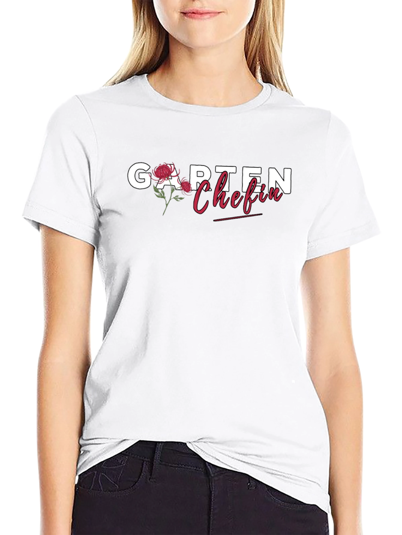 Garten Chefin T-Shirt - Floral Garden Boss Tee