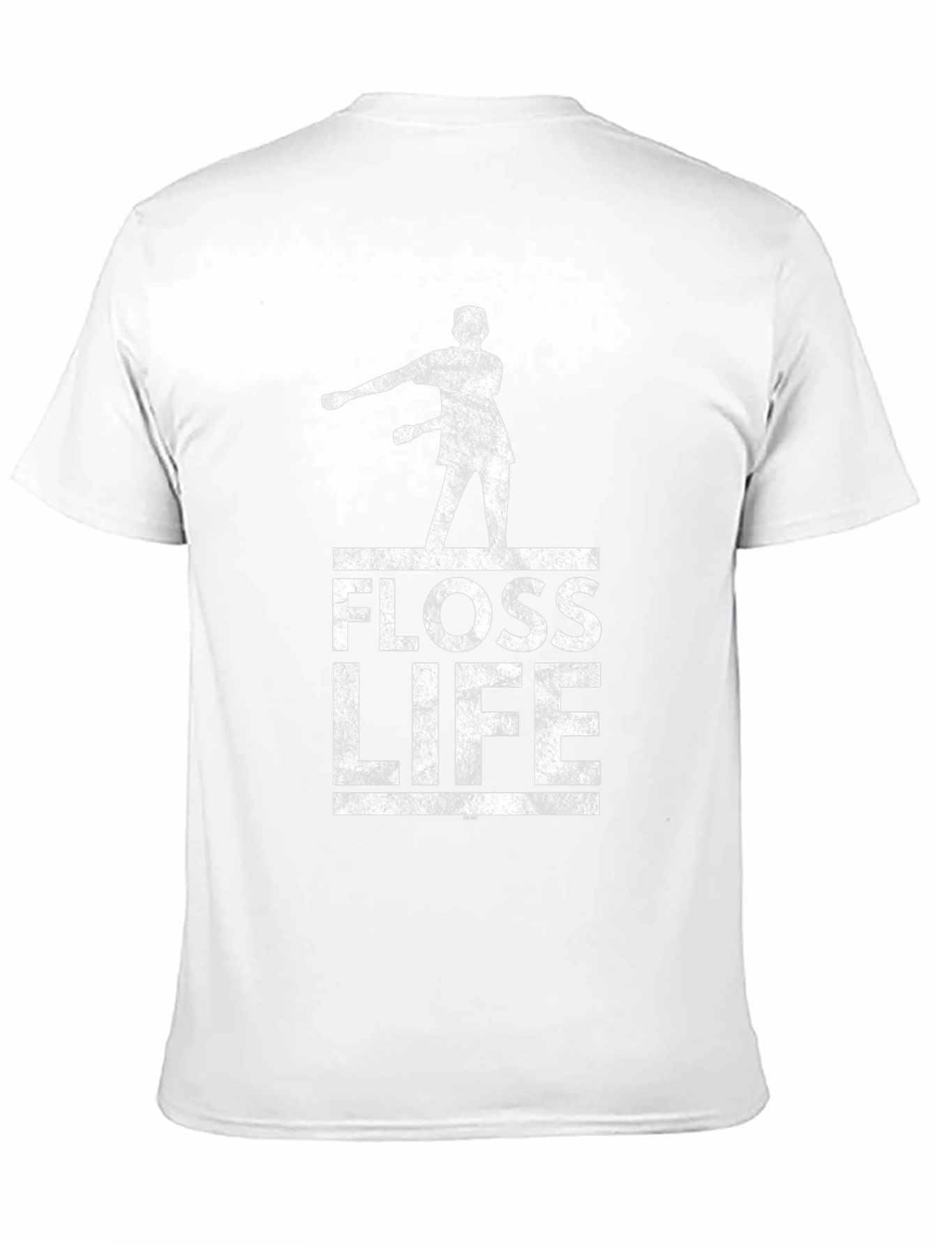 Floss Life Black Cotton Graphic Tee