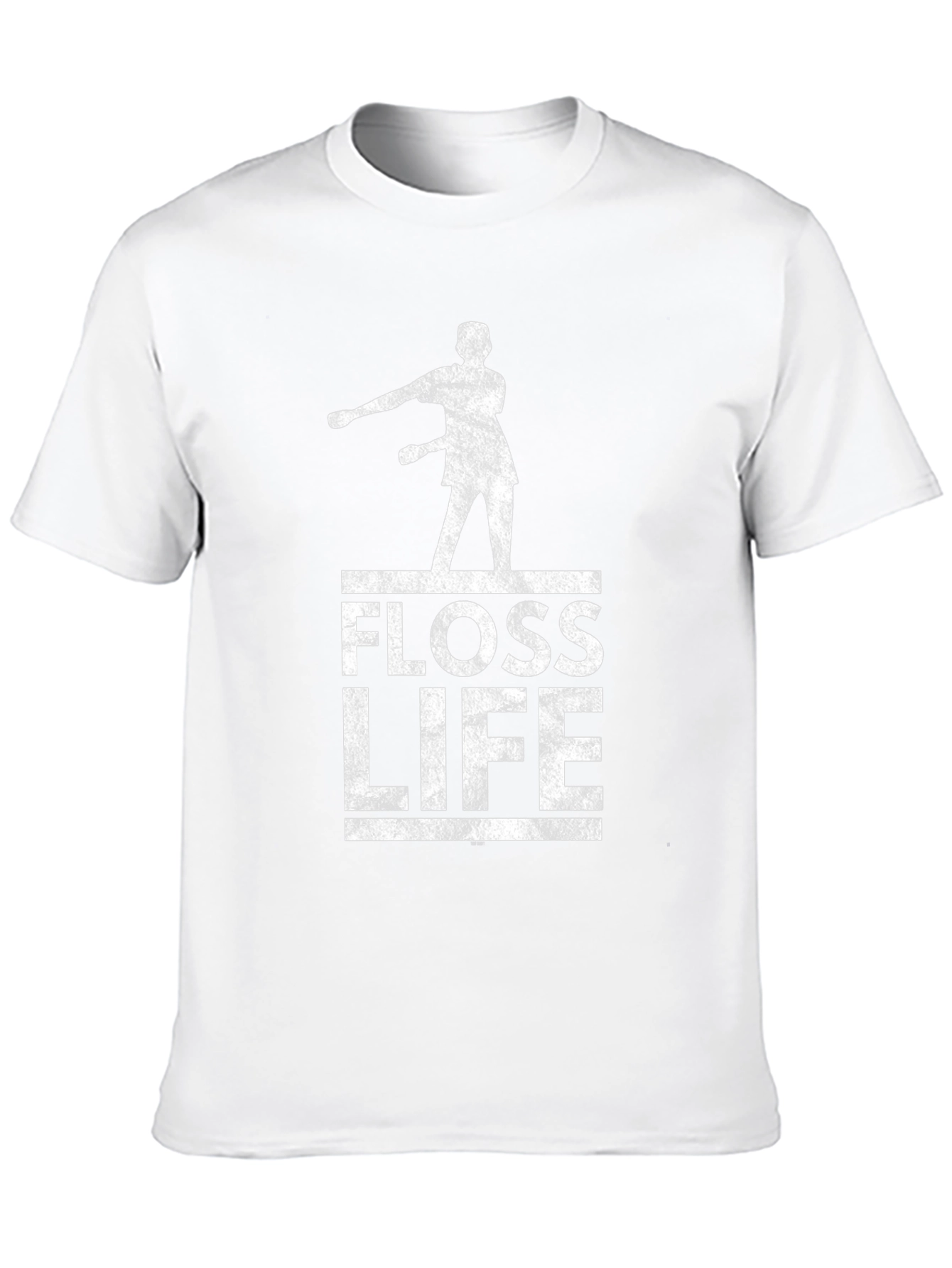 Floss Life Black Cotton Graphic Tee