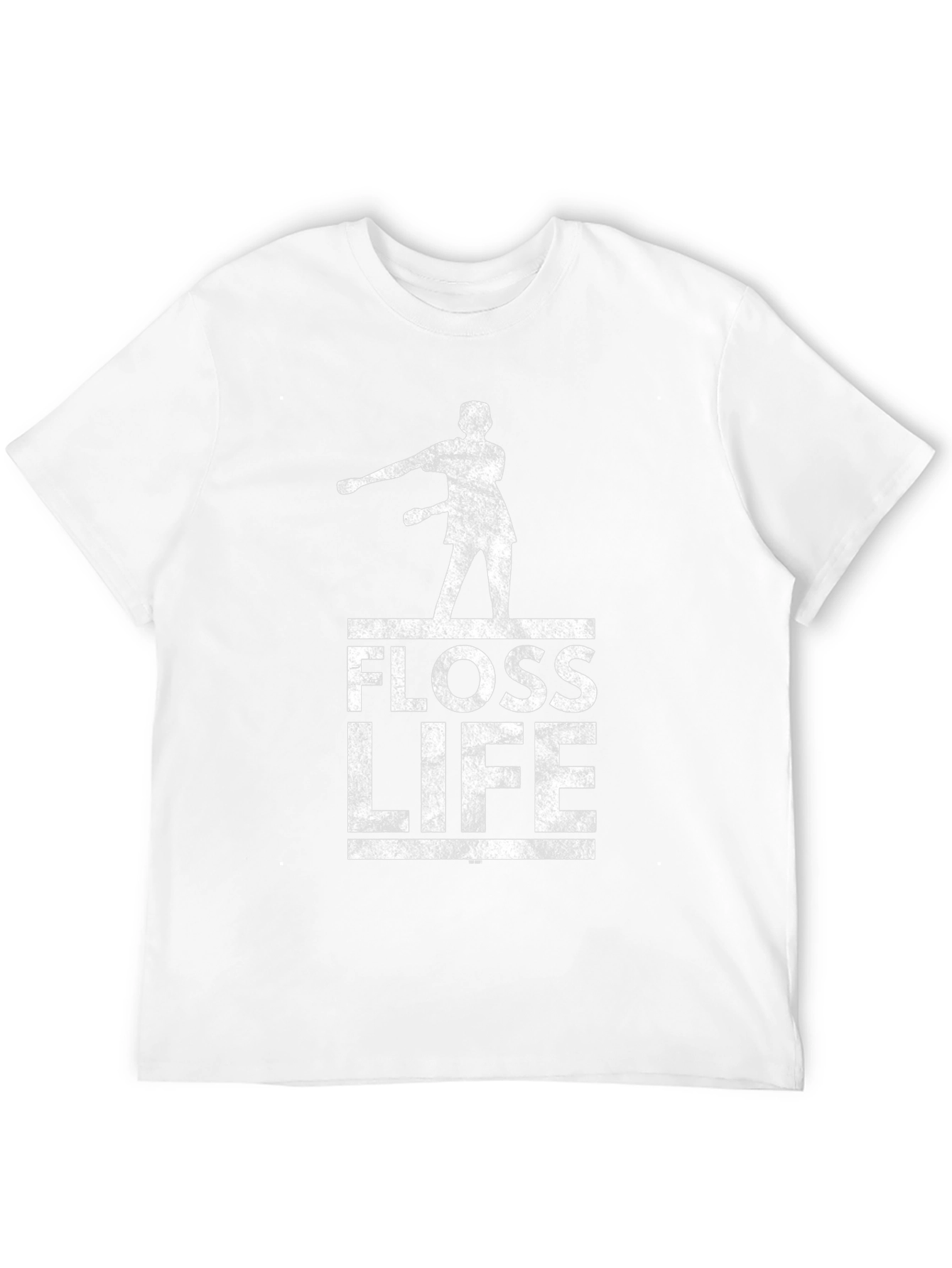 Floss Life Black Cotton Graphic Tee