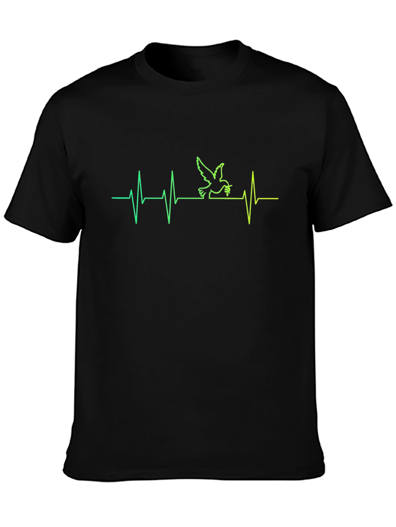 Peace Dove Heartbeat Graphic Tee