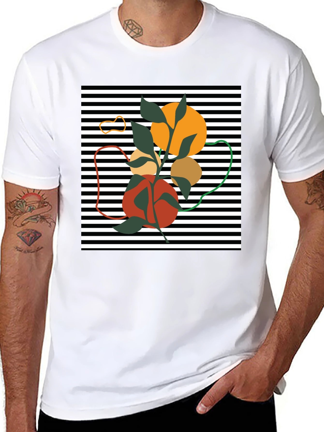 Abstract Graphic Tee - Modern Art Shirt