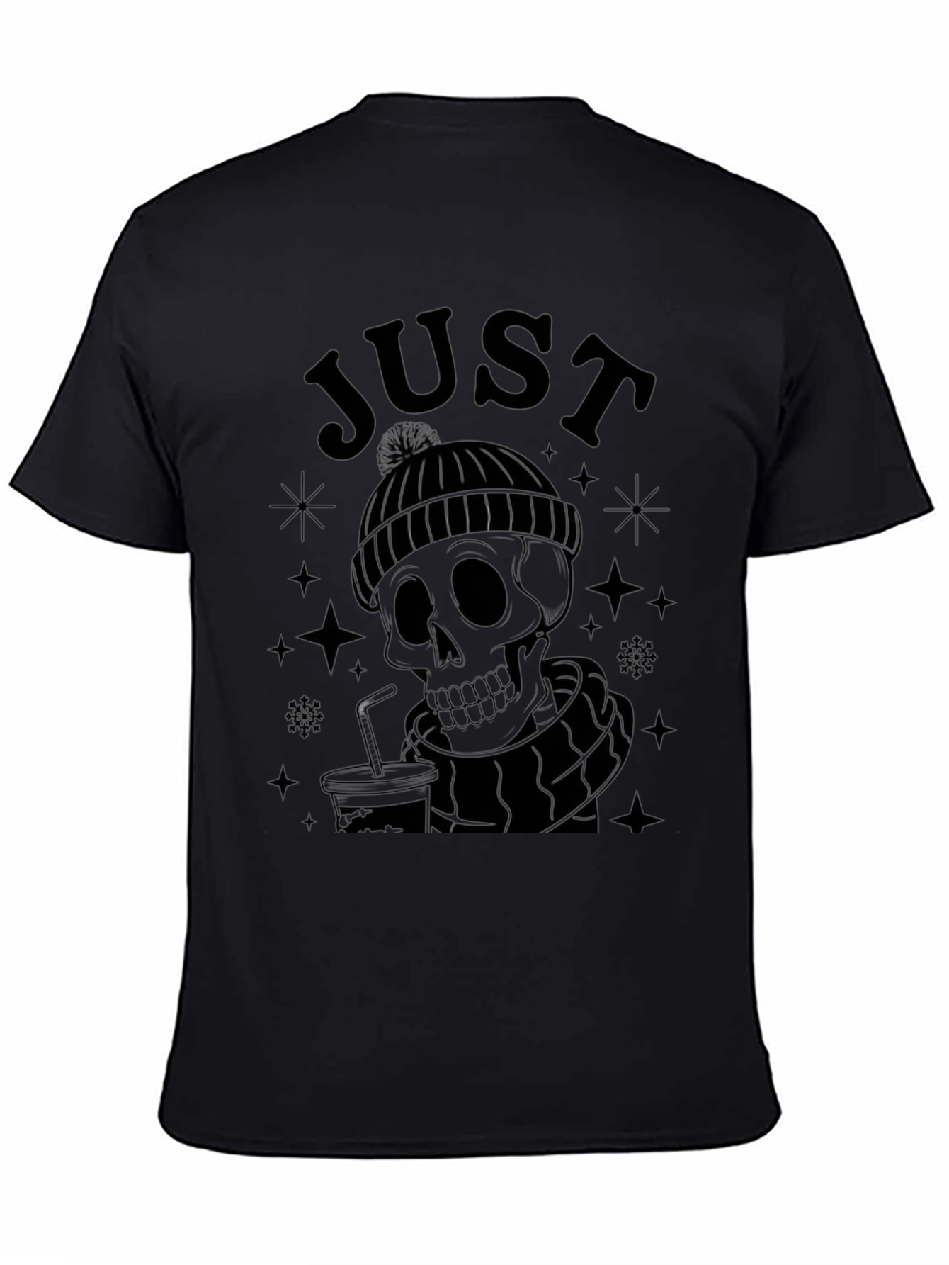 Just Dead Inside Black Graphic Tee