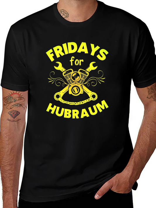Fridays for Hubraum T-Shirt - Black Graphic Tee