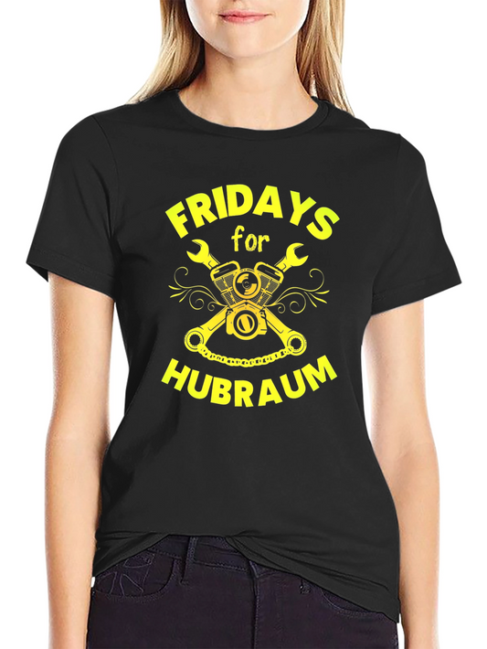 Fridays for Hubraum T-Shirt - Black Graphic Tee