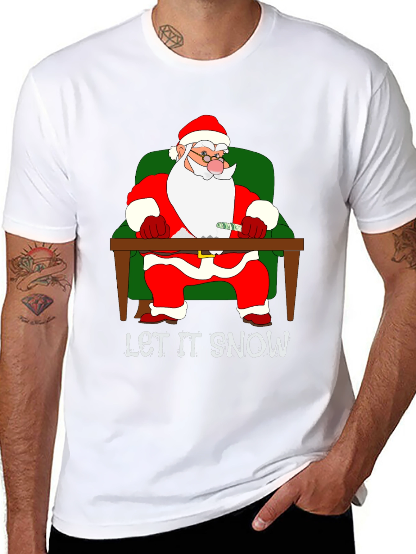 Let It Snow Santa T-Shirt