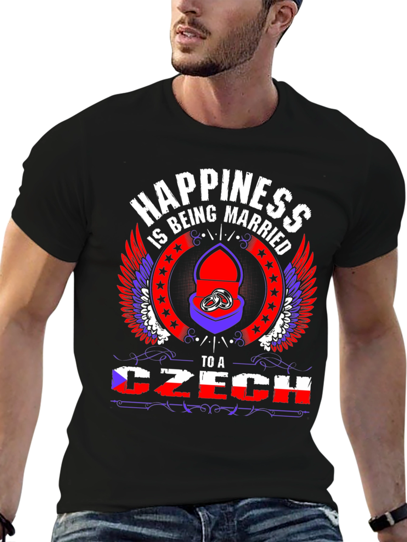 Happiness Married to Czech T-Shirt