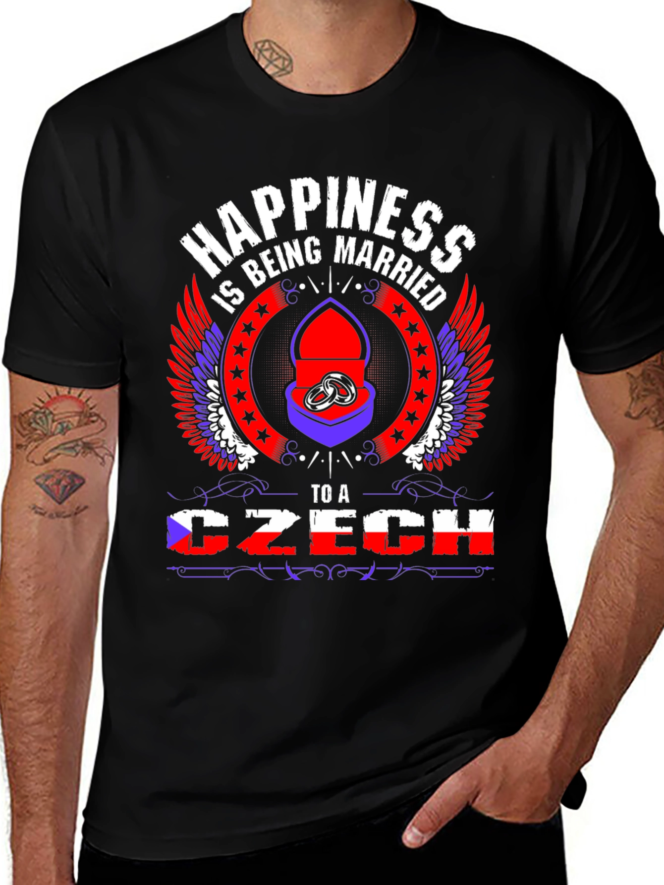 Happiness Married to Czech T-Shirt